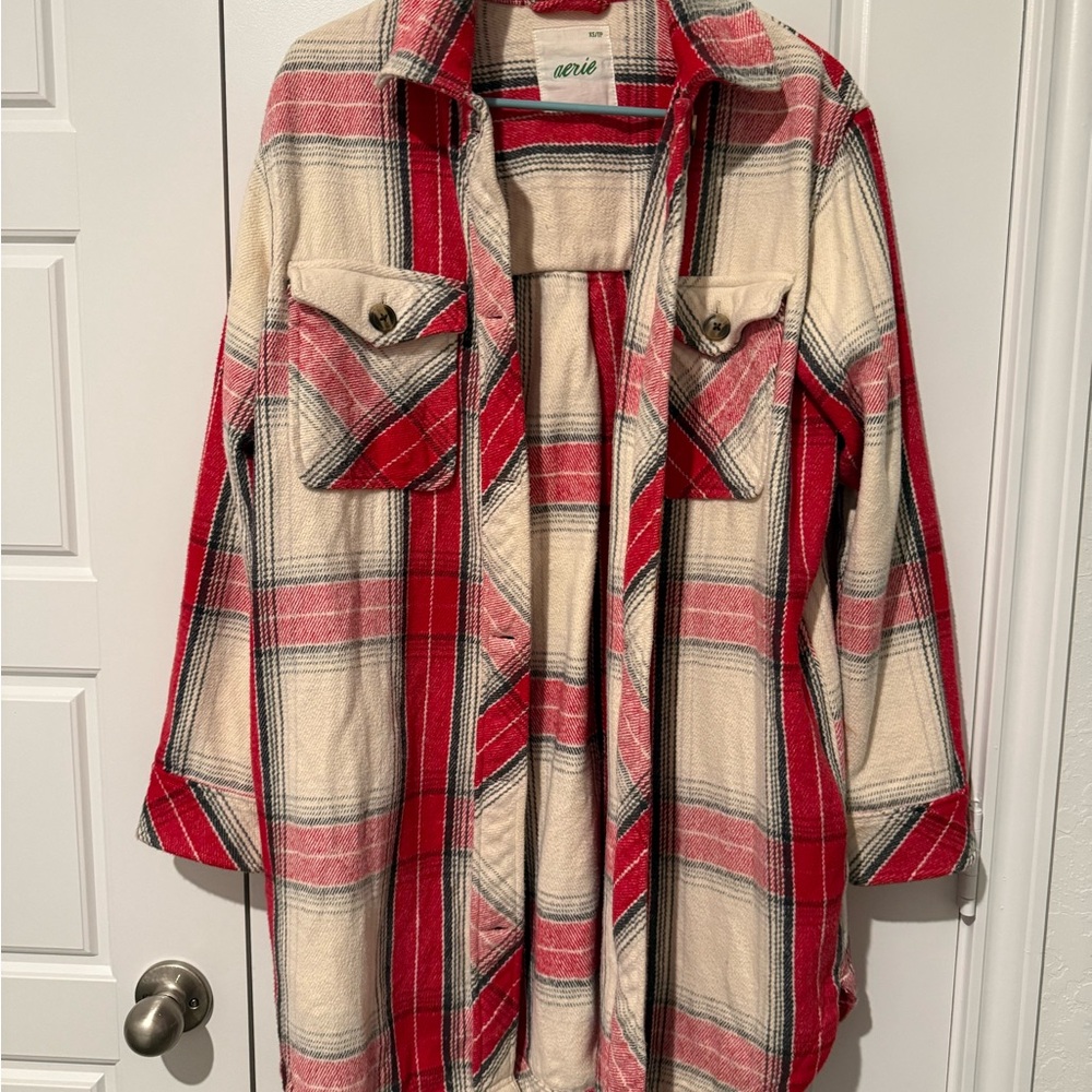 aerie Oversized Flannel Shacket
